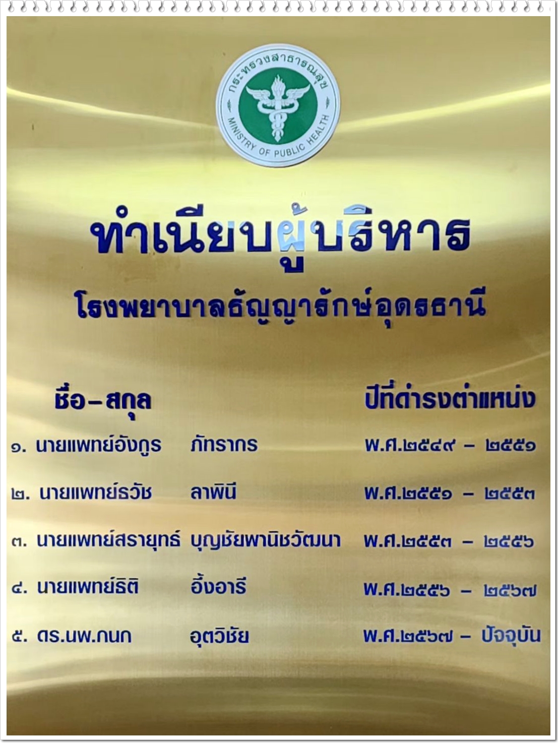 ทำเนียบผู้บริหาร